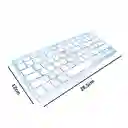 Teclado Inalambrico Bluetooth Para Smartphone Tablet Pc - Blanco