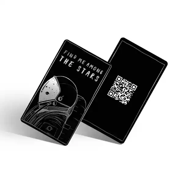 Tarjeta Nfc Y Qr Ontouch - Silver Astronaut