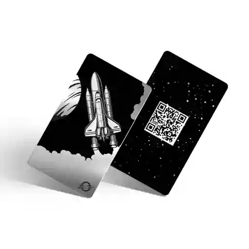 Tarjeta Nfc Y Qr Ontouch - Silver Spaceship