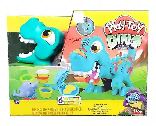 Juguete Masa Plastilina Moldeable Dinosaurio Dino Crew Play Toy Ref. Sm8067