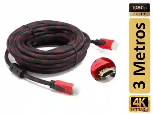 Cord 3 Metros Full Hd Alta Definición