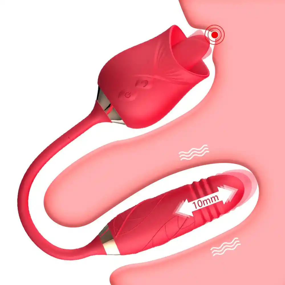 Vibrador Rosa Roja