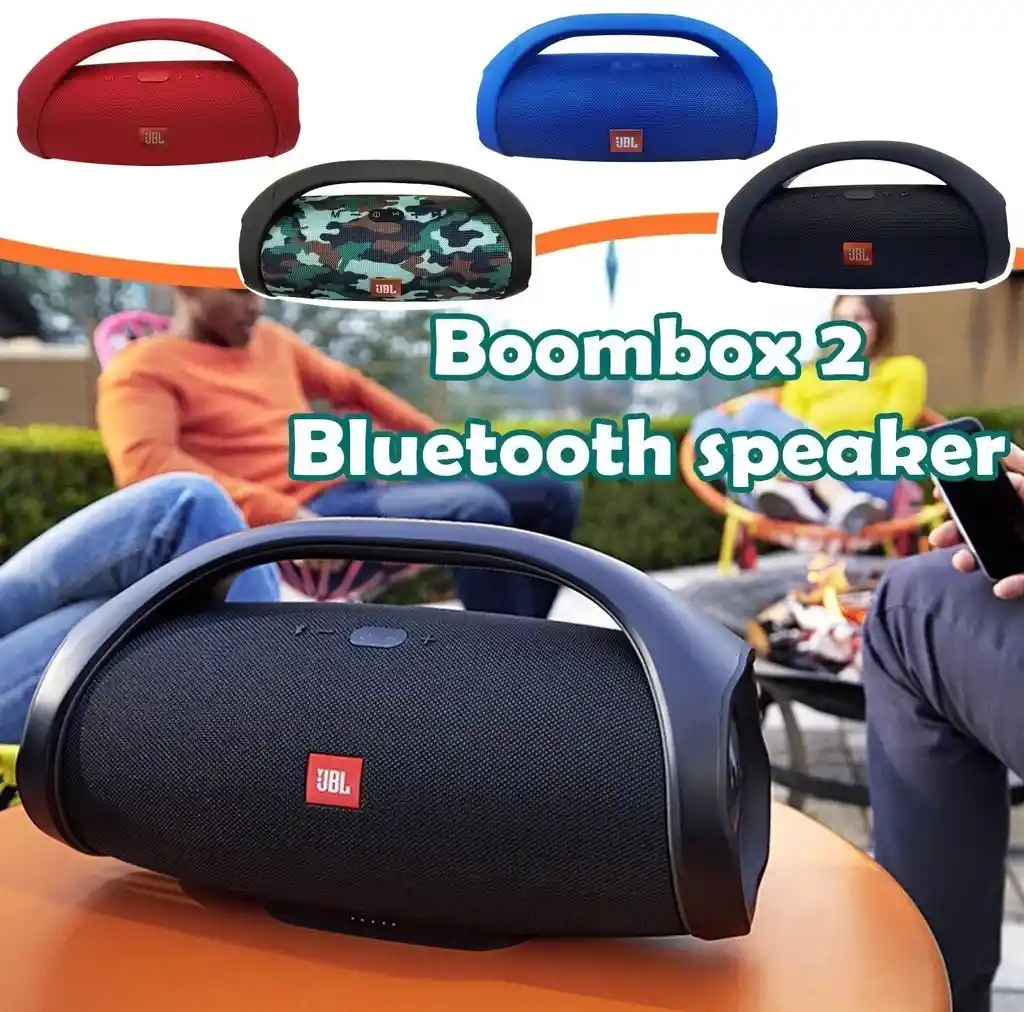 Parlante Jbl Boombox 2 Portatíl Generico A Prueba De Salpicaduras De Agua Dimensiones 30 X 18 Cm