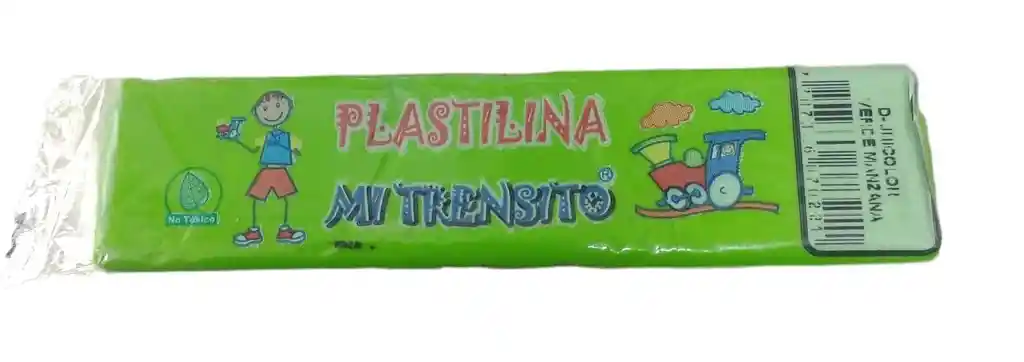 Plastilina Verde Manzana 55 Gr X 1 Und