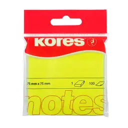 K NOTAS AMARILLA NEON 75X75M B KORES