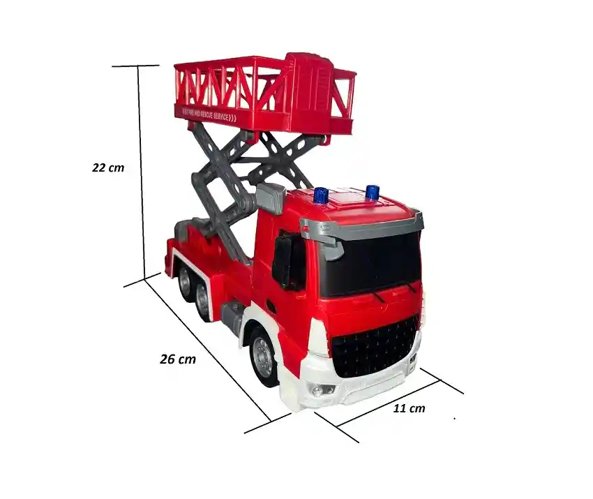 Carro Bombero Servicio De Salvamento A Control Remoto