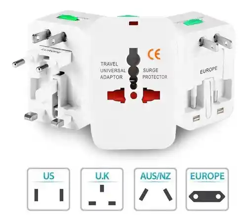 Adaptador Viajero Convertidor Universal Europeo