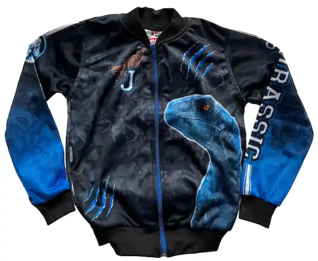 Chaqueta Estilo Beisbolera Niños Niño Dinosaurio Jurassic World Talla 6 ( Tipo Talla 4) Motivo Personaje Regalo