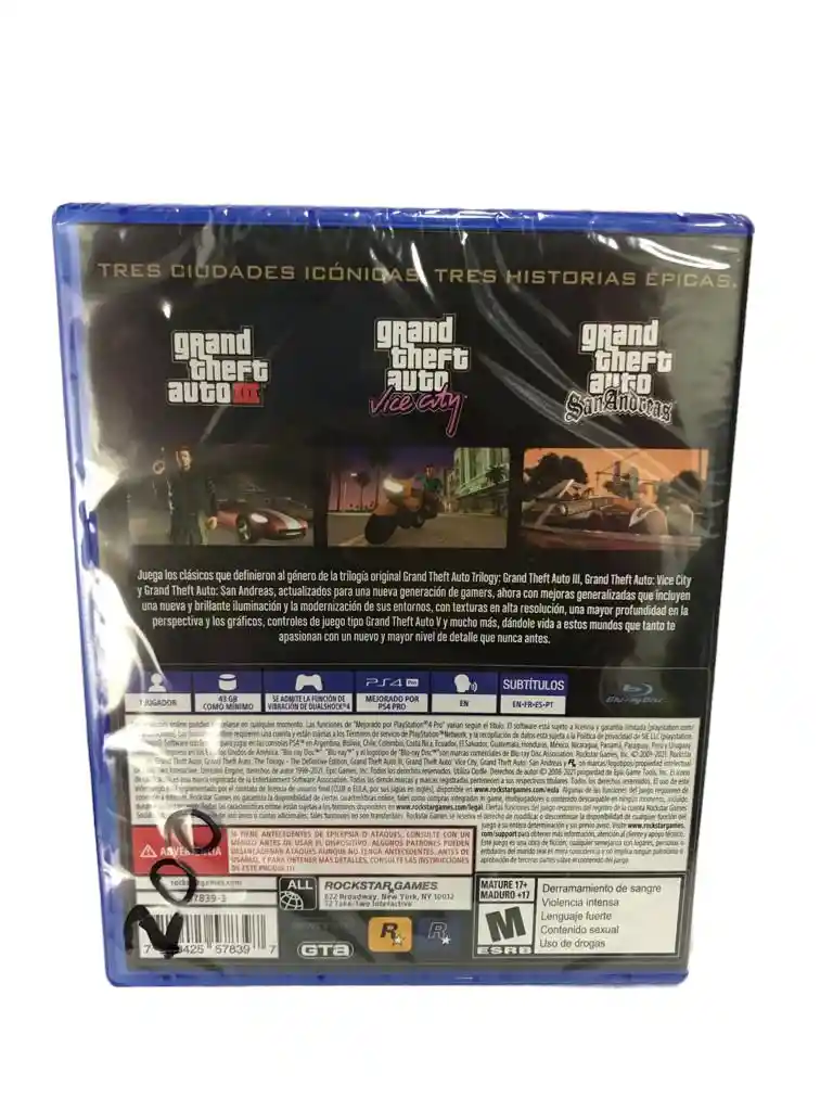 Grand Theft Auto The Trilogy Para Ps4 Nuevo Fisico