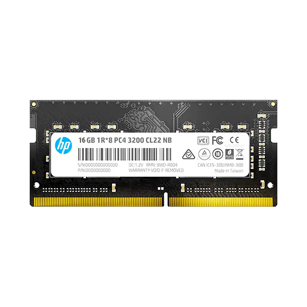 Memoria Ram Portátil Hp S1 Ddr4 16gb 3200mhz