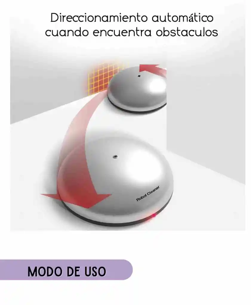 Robot Limpiador Con Luz Led