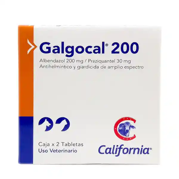 Galgocal 200 X 2 Tabletas - Antiparasitarios Internos