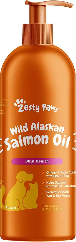 Zesty Paws - Aceite Puro De Salmón Silvestre De Alaska