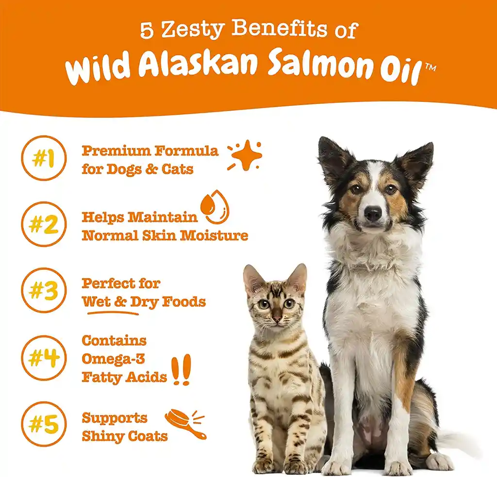 Zesty Paws - Aceite Puro De Salmón Silvestre De Alaska