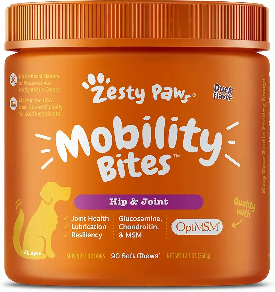 Zesty Paws Glucosamina Para Perros - Masticables Suaves Para La Salud