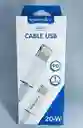 Cable Tipo C To A Lightning Para Iphone Speedsong 20w