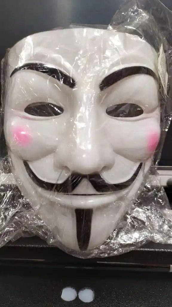 Mascara Halloween Anonymous V Vendetta En Plástico