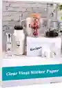 Papel Fotográfico Transparente Adhesivo X 10 Hojas A4 Stickers Pet Impresoras Inkjet