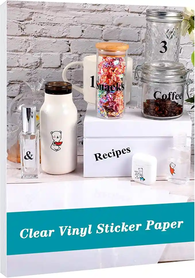 Papel Fotográfico Transparente Adhesivo X 10 Hojas A4 Stickers Pet Impresoras Inkjet