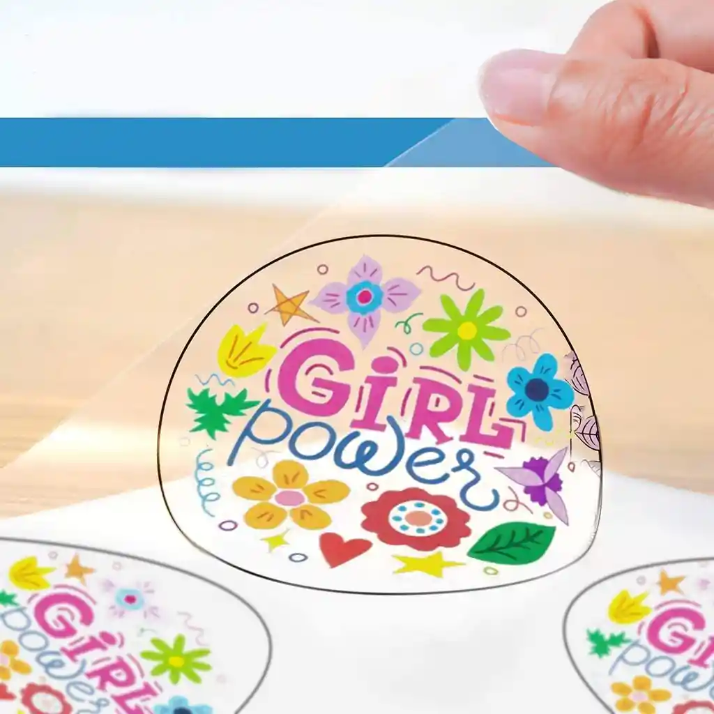 Papel Fotográfico Transparente Adhesivo X 10 Hojas A4 Stickers Pet Impresoras Inkjet