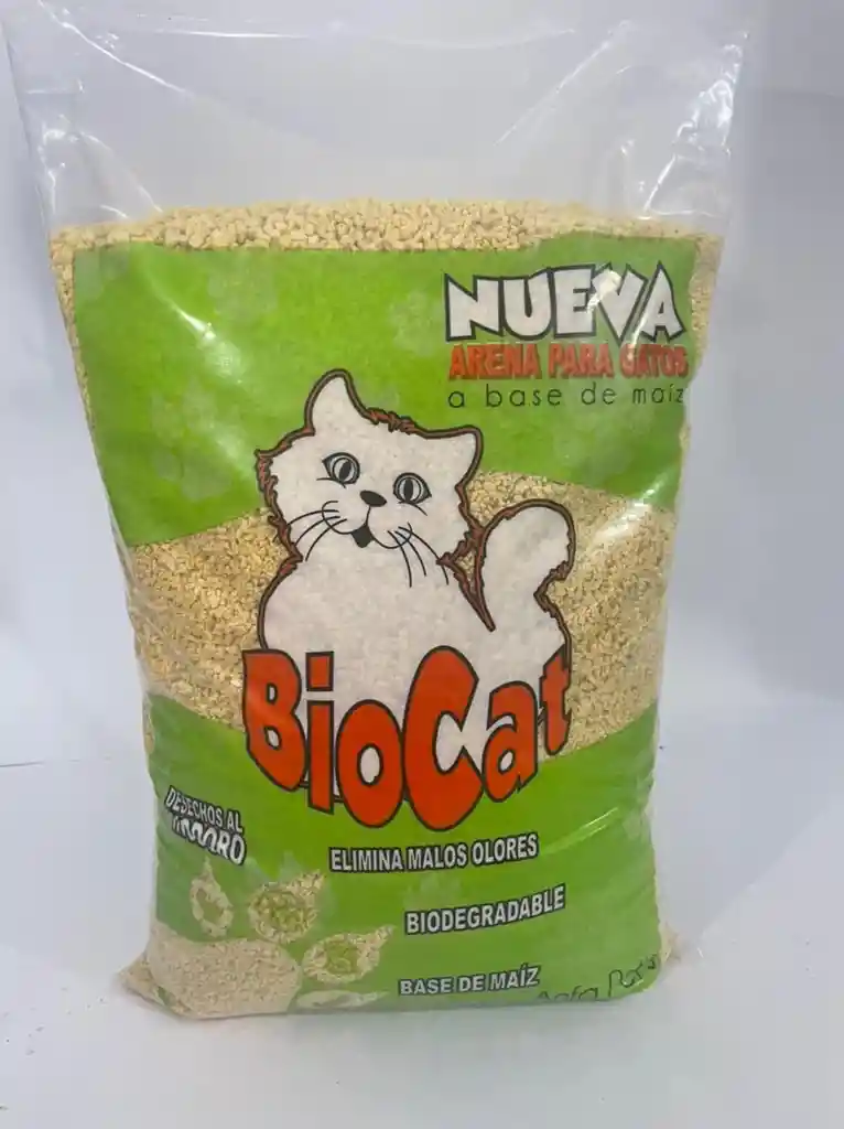 Arena Biocat De Maiz Ecologica X 4 Kg