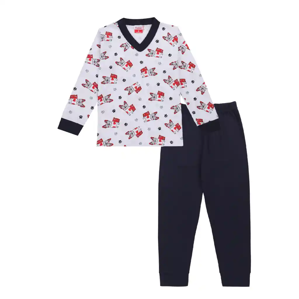 Pijama Niño Mateo Estampada Zafiro Talla 02