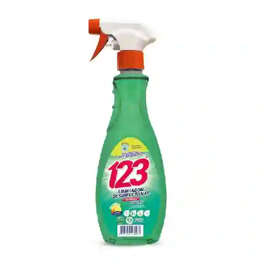 123 Limpiador Desinfectante Multisuperficiesvinagre Y Bicarbonato 500 Ml