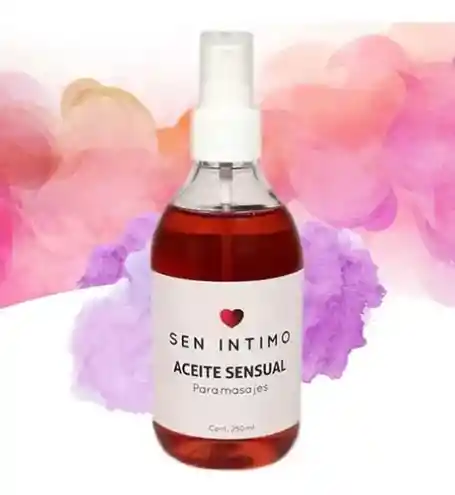 Aceite Caliente Para Masajes Sen Intimo Base Agua 250ml