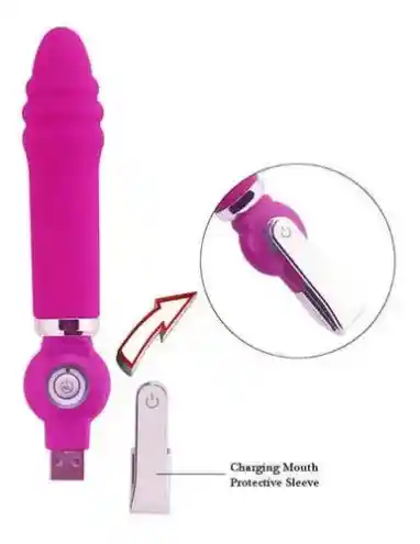 Dildo Vibrador Consolador Vaginal Realista Silicona Pura Usb