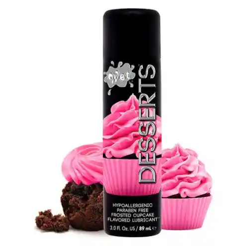 WET Lubricante Comestible Sabor Cupcake Cremaamericano 89Ml