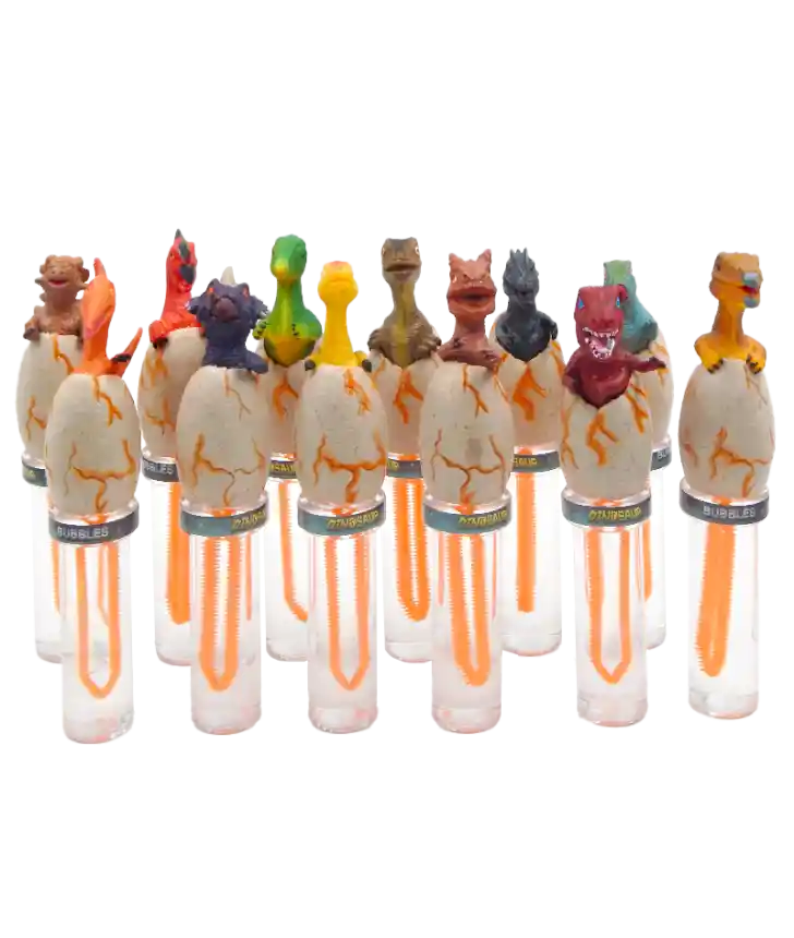 Burbujas De Dinosaurio Con Figuras Realistas De Huevos De Dinosaurio Xunidad