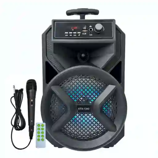 Parlante Recargable Bt Wireless Speaker 8inch + Mic Ktx-1340