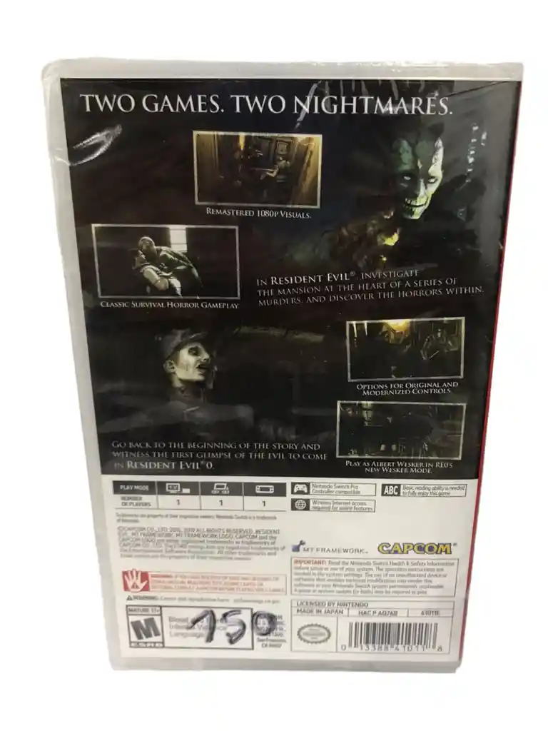 Resident Evil Origins Collection Para Nintendo Switch Nuevo Fisico