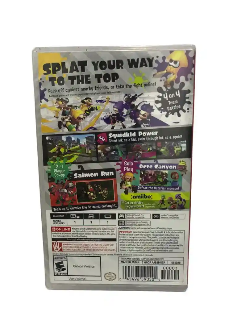 Splatoon 2 Para Nintendo Switch Nuevo Fisico