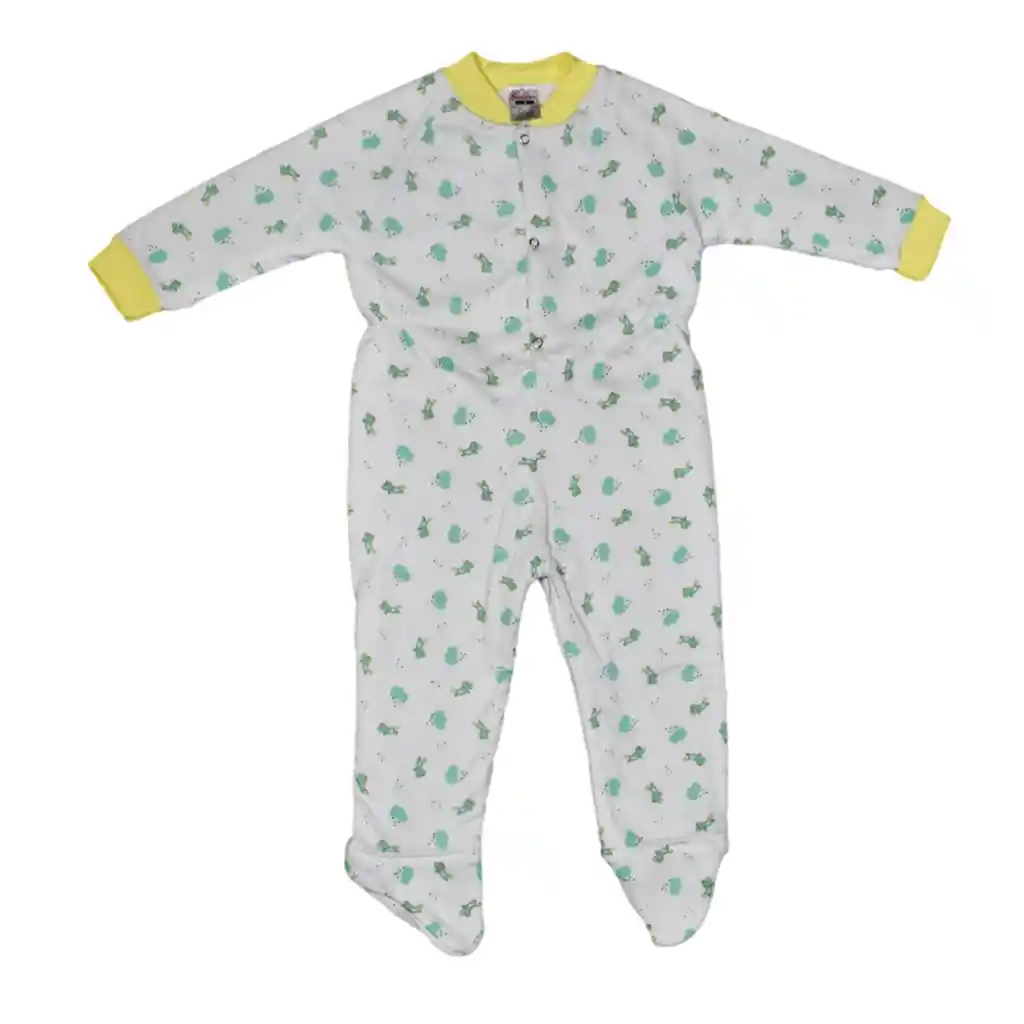 Pijama Bebé Térmica Enteriza Niño Amarillo Talla 0 Meses