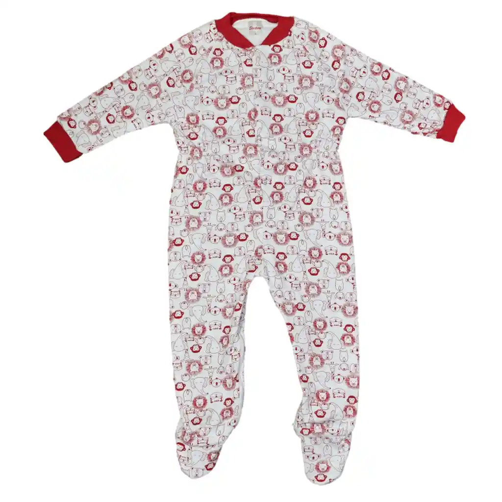 Pijama Bebé Térmica Enteriza Niño Bebe Rojo Talla 0