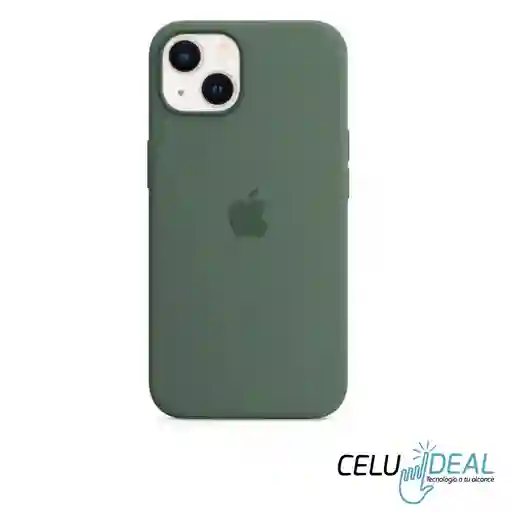 Estuche Silicona Iphone 14 Plus / 15 Plus Verde Militar