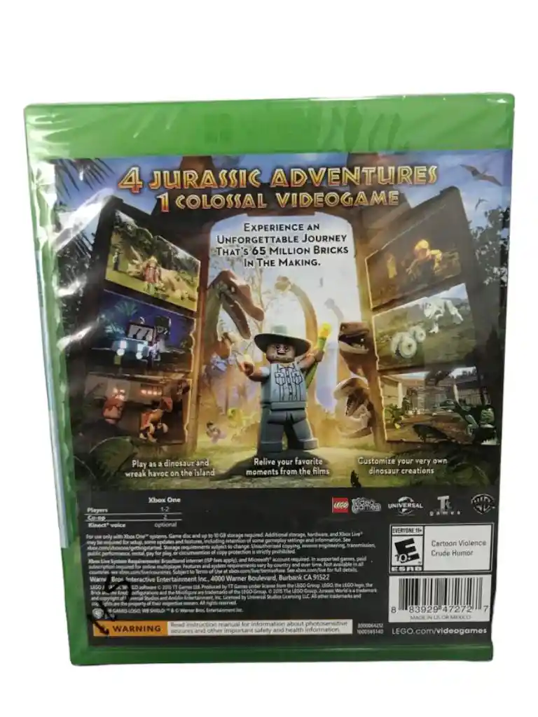 Lego Jurassic World Para Xbox One Nuevo Fisico