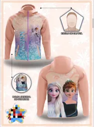 Chaqueta Rompevientos Impermeable Para Niñas Motivo Frozen T 2-4 Personaje Elsa Ana Disney