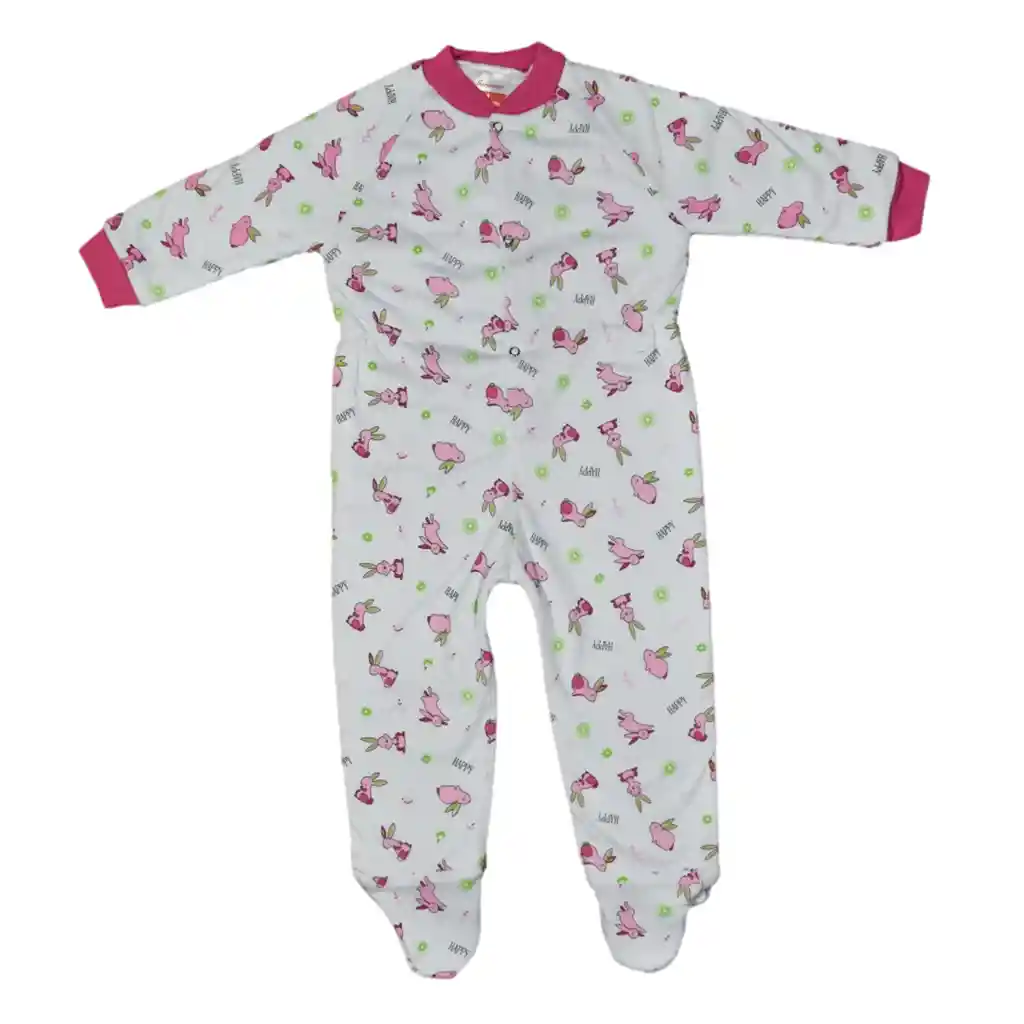 Pijama Bebé Térmica Enteriza Niña Fucsia Medio Talla 01