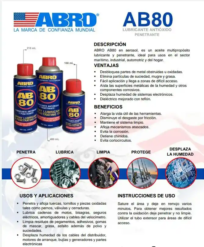 Lubricante Penetrante Ab80