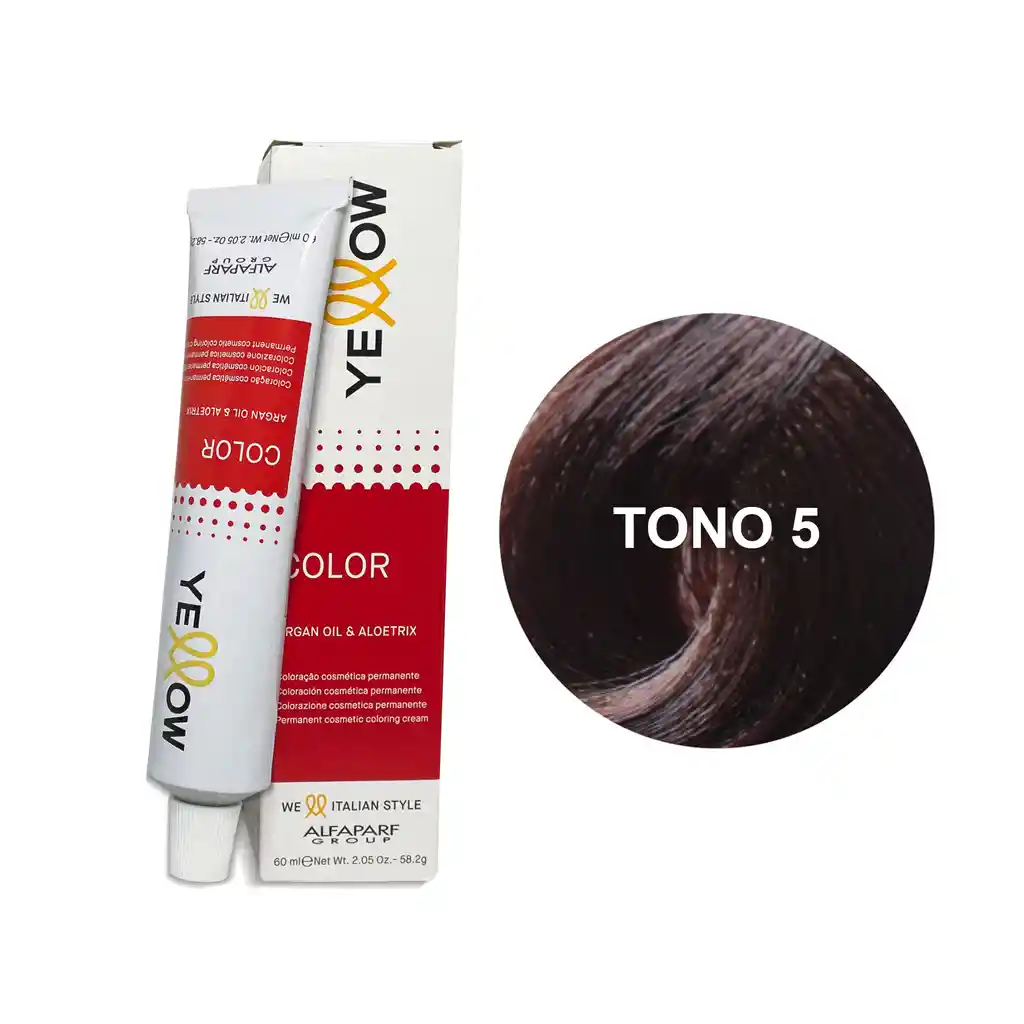 Yellow Alfaparf Tono 5 Castaño Claro 60ml