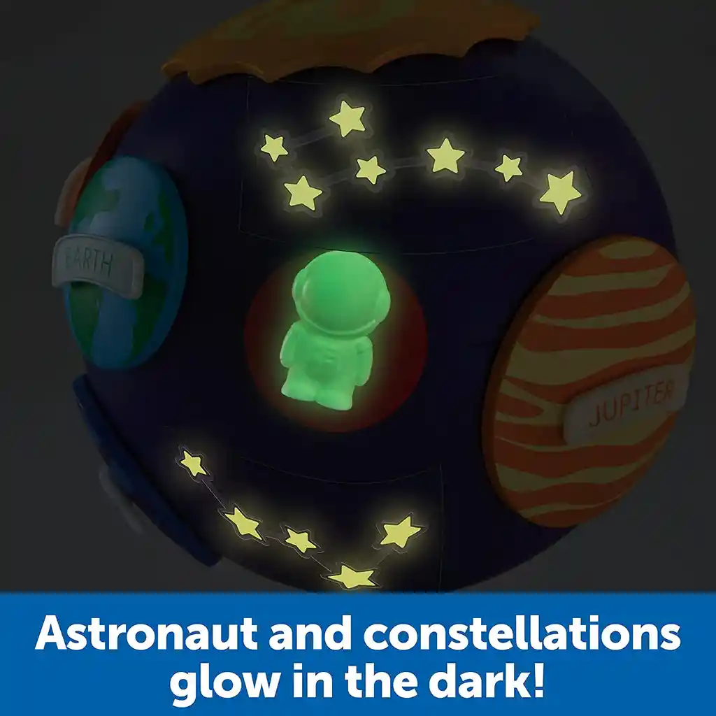 Rompecabezas 3d Niño Espacio Sistema Solar Alumbra Oscuridad