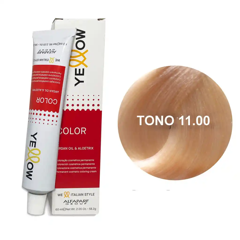 Yellow Alfaparf Tono 11.00 Rubio Platino Natural 60ml