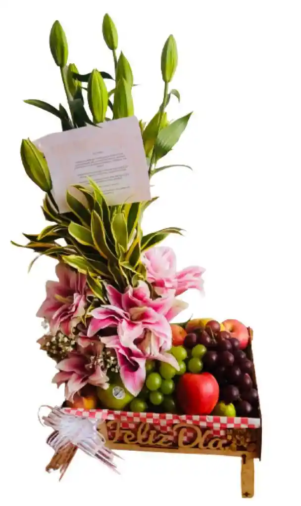 Arreglo Floral Con Frutas