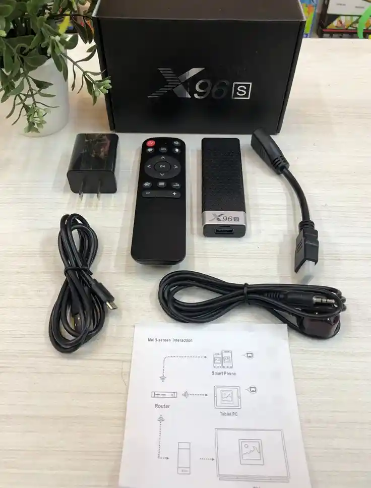 Smart Tv Box 4 + 32gb 4k Bluetooth 4.2 Receptores De Reproductor Multimedia Quad Core X96s