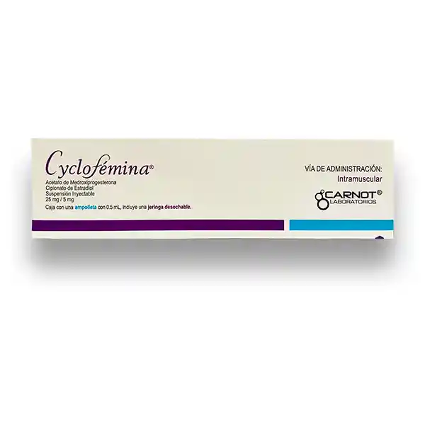 Cyclofémina Suspensión Inyectable (25 mg / 5 mg)
