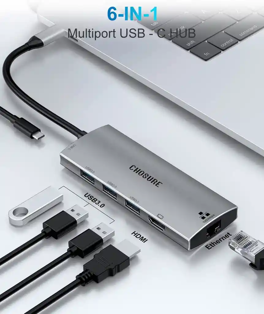 Adaptador Hub Usb Tipo C Otg A Ethernet Rj45 Lan