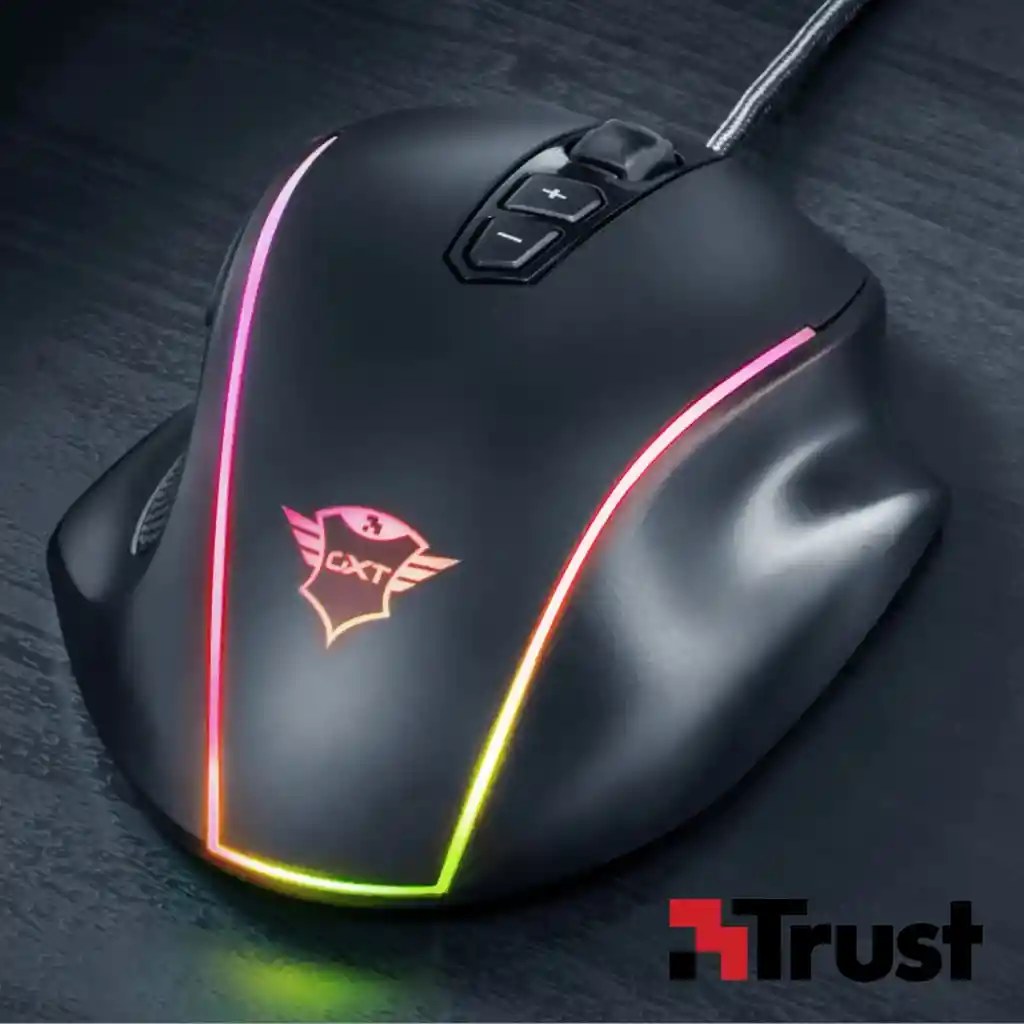 Mouse Gamer Rgb Trust Gxt 165 Celox 10000 Dpi / 8 Botones