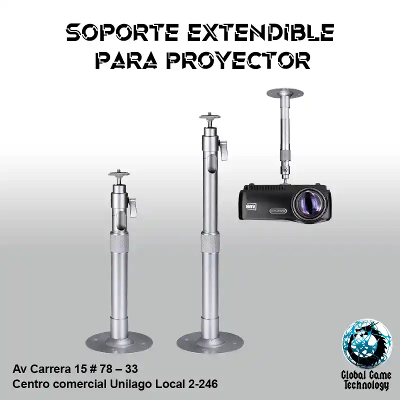 Soporte De Techo Para Proyector Con Rosca Central Extensible